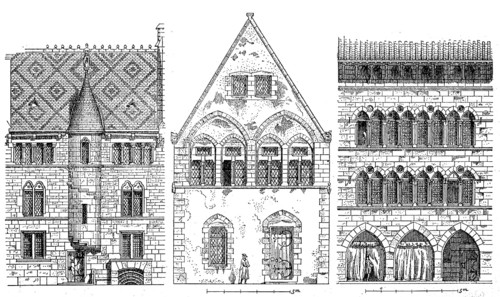 French dwellings of the 13th century
