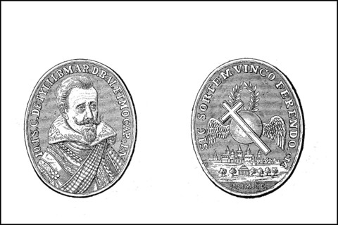 Silver medal with the portrait of Tilly