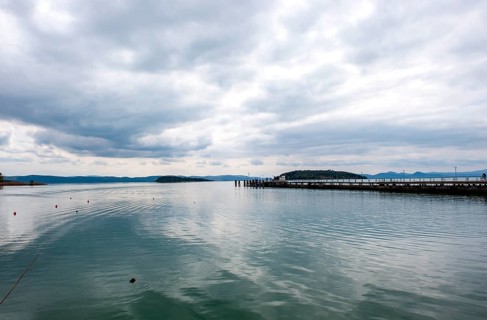 Boat jetty in Tuoro sul Trasimeno