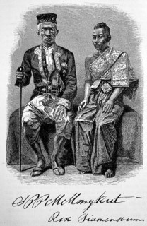 King Mongkut of Siam and his principal wife