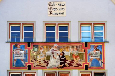 Painted facade