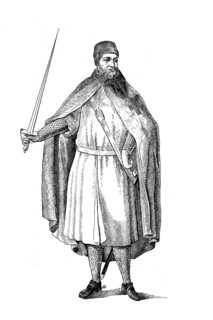 Templar in war dress
