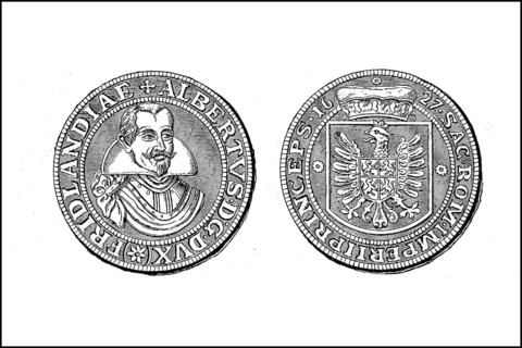 Silver thaler of Wallenstein