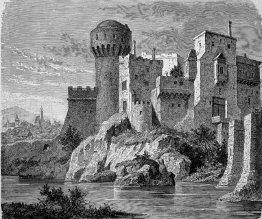 The castle of Johann Hunyadi near Hatszeg in Transylvania