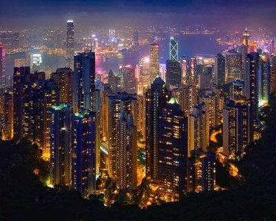 Famous view of Hong Kong