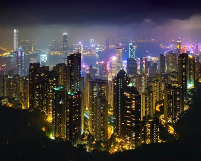 Famous view of Hong Kong