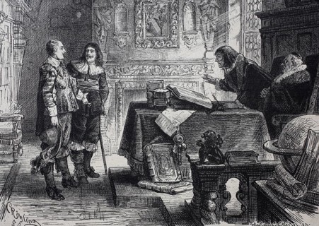 Interrogation of Student Wallenstein in front of the Rector of the Altdorf School