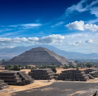 Pyramid of the Sun Teotihuacan Mexico View from the Pyramid of the Moon