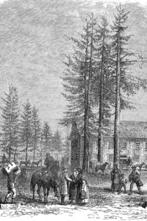 Polling station at Lac Donner in California