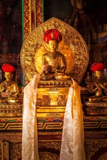Buddha Sakyamuni statue in Lamayuru Gompa