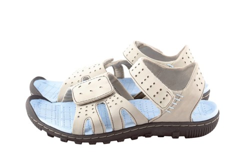 Pair of sport sandals isolated on white