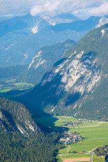 View over mountain valley
