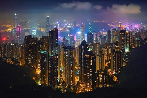 Famous view of Hong Kong