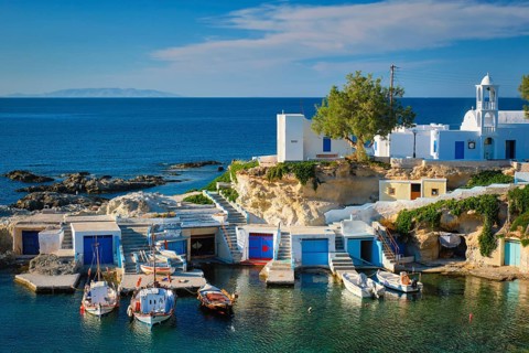 Typical Greece scenic island view