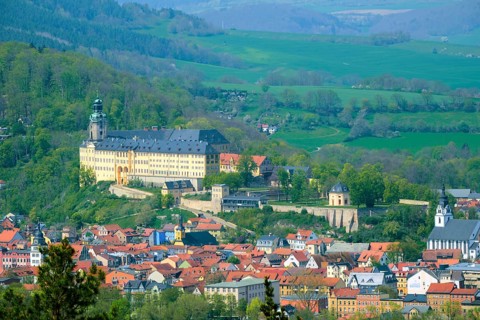 View of Rudolstadt with Heidecksburg Castle