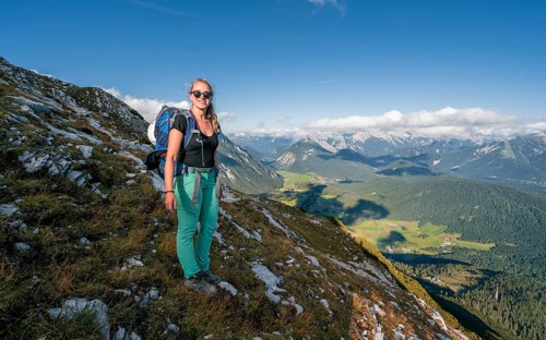 Hikers descending