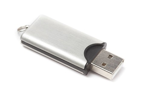 USB flash drive isolated on white background