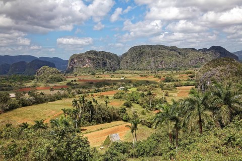 View from the Mirador Los Jazmines viewpoint of the landscape