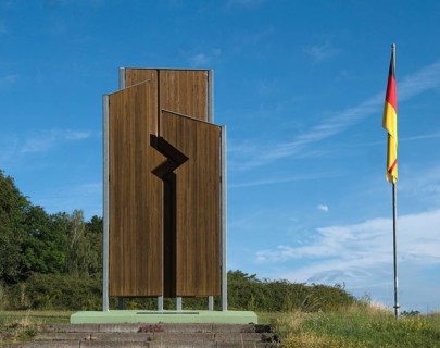 Memorial plaque at the former US observation base Point Alpha on the inner-German border. Today Point Alpha is a memorial