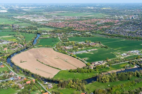 Aerial view of Reitbrook gas storage facility