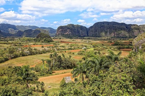 View from the Mirador Los Jazmines viewpoint of the landscape