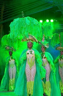 Dancer at the Tropicana open-air nightclub in the suburb of Marianao