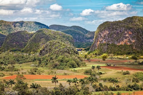 View from the Mirador Los Jazmines viewpoint of the landscape