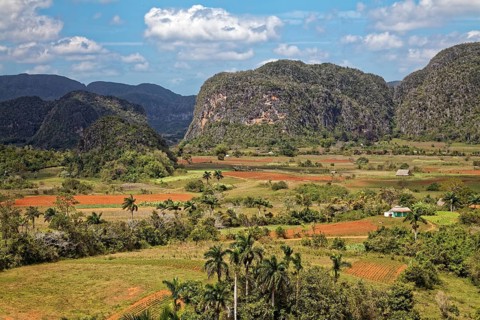 View from the Mirador Los Jazmines viewpoint of the landscape