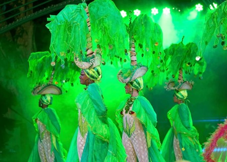 Dancer at the Tropicana open-air nightclub in the suburb of Marianao