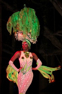 Dancer at the Tropicana open-air nightclub in the suburb of Marianao