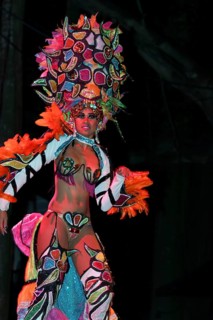 Dancer at the Tropicana open-air nightclub in the suburb of Marianao