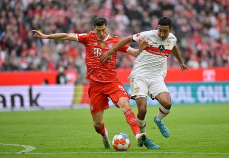 Robert Lewandowski FC Bayern Munich FCB vs Tiago Tomas VfB Stuttgart