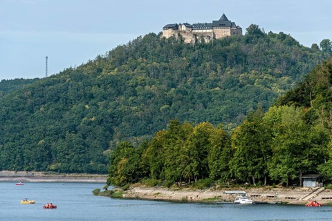 Waldeck Castle above Edersee Reservoir