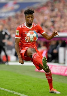 Kingsley Coman FC Bayern Munich FCB on the ball