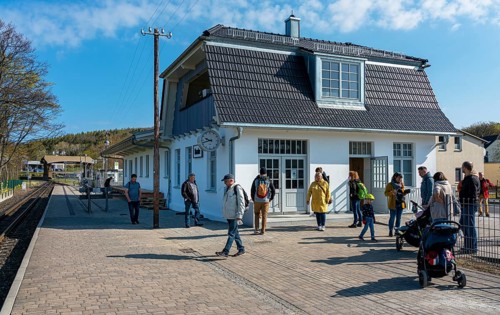 The Baabe station of the Ruegensche Baederbahn