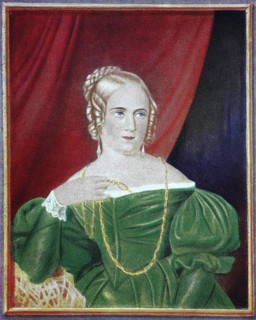 Unbekannte Dame nach einem Gemaelde von Karoline Stelzner und Carl Ferdinand Stelzner