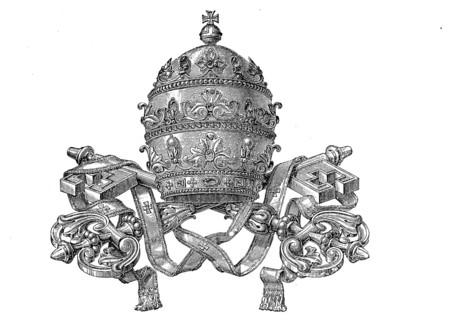 Papal Crown with Key