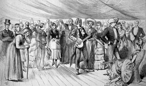 Maskenball an Bord eines Kriegsschiffes
