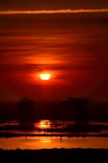 Sunset over Lagoa dos Patos