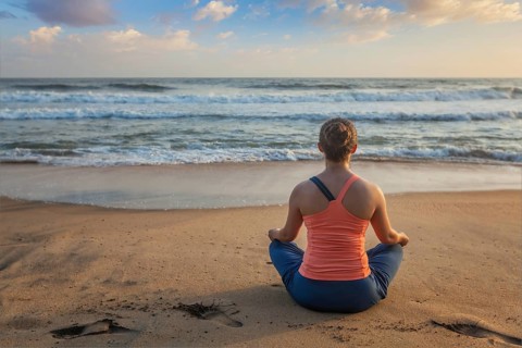 Woman doing yoga