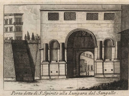 Porta detta di S. Spirito alla Lungara del Sangallo