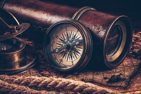 Travel geography navigation concept still life background