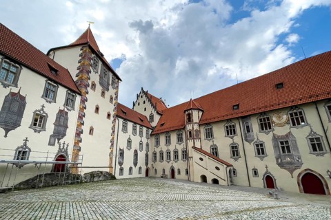 Inner courtyard of Hohes Schloss Fuessen