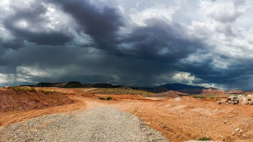 Ominous stormy sky and clouds