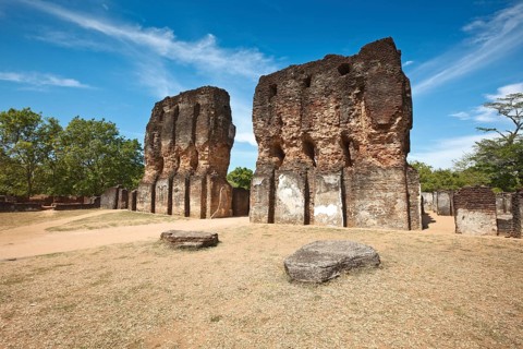 Ancient Royal Palace ruins Pollonaruwa