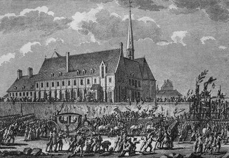 The King and Queen led to Paris