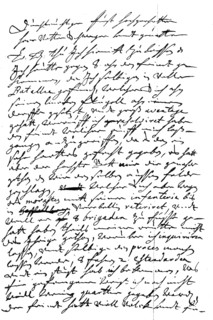Handwritten letter from the Great Elector to Prince Johann Geog von Anhalt