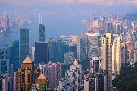 Famous view of Hong Kong
