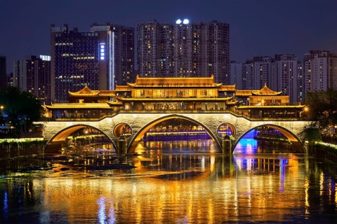 Famous landmark of Chengdu