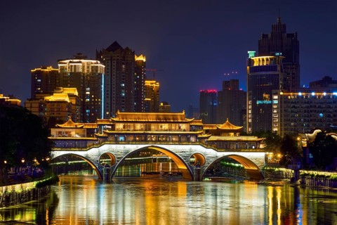 Famous landmark of Chengdu